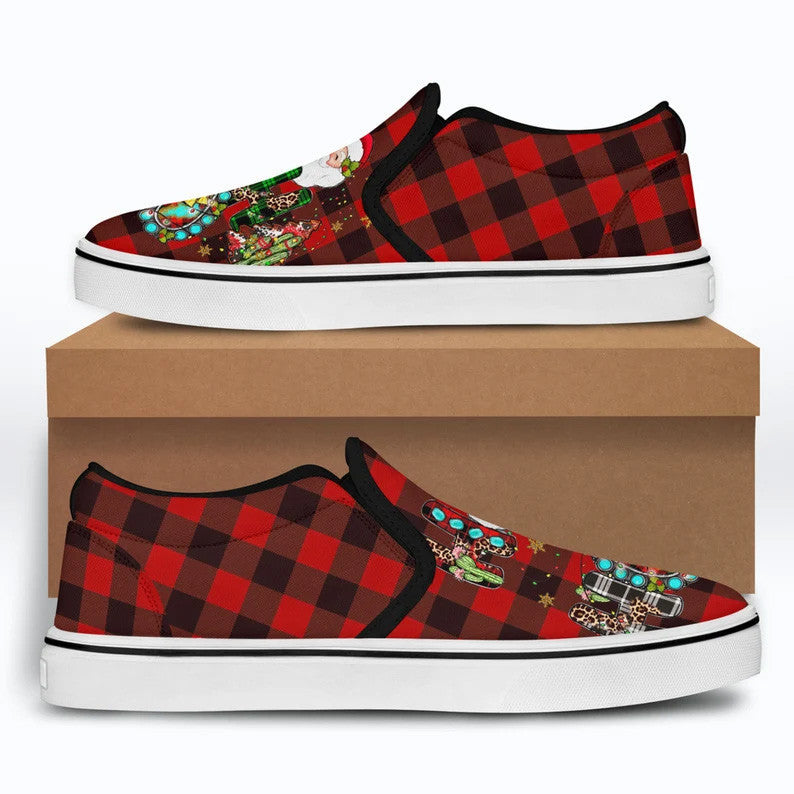 Ho Ho Ho Christmas Slip-on Sneakers